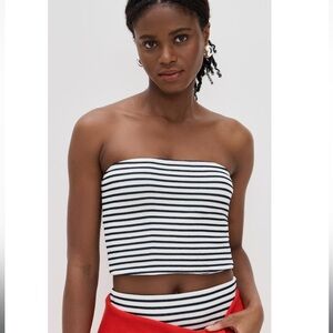 Z supply Striped Caffari Tube Top